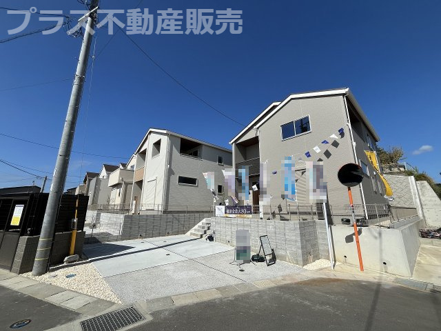 【外観】 | 糟屋郡須恵町須恵第8　5号棟（全5棟）【仲介手数料無料・0円】 | 現地写真。プラス不動産販売なら、現場の全ての棟をまとめてご見学頂けます。