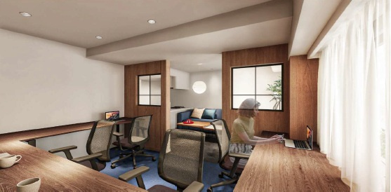 渋谷区渋谷２丁目の事務所の内装