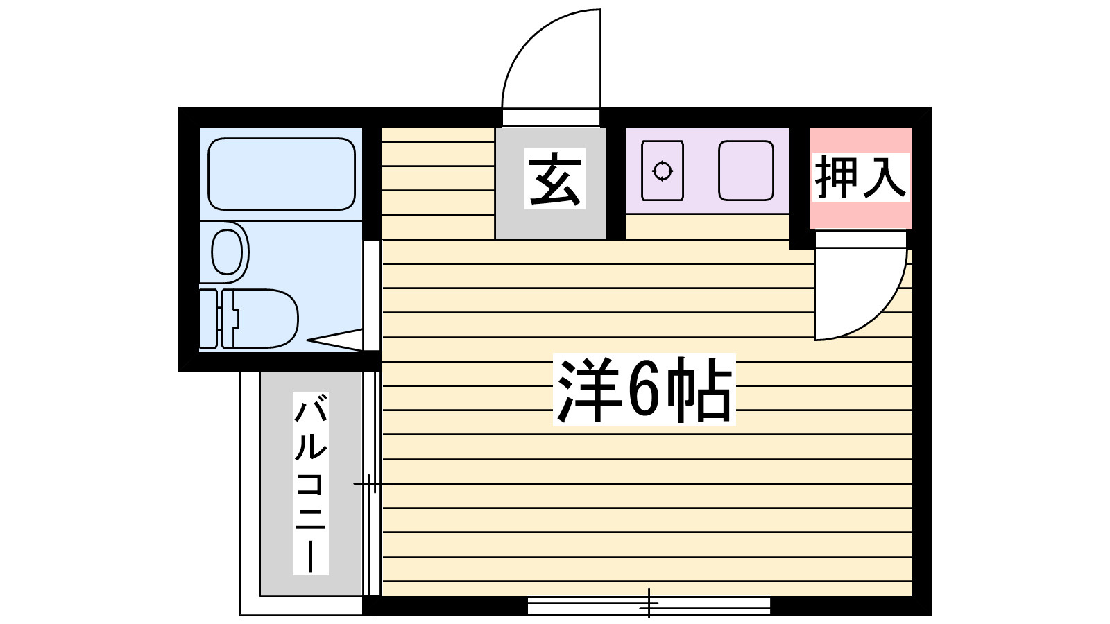 オクノプレイスの間取り
