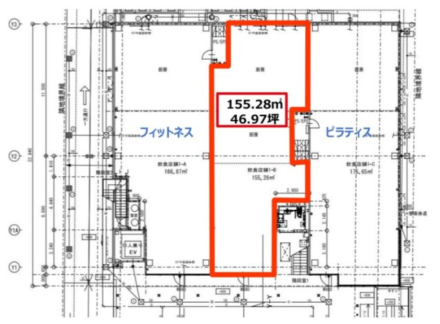 【間取り】 | 片瀬江ノ島駅徒歩5分 ENOTOKI 1階B区画 46.97坪 
