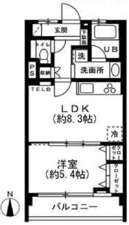 原宿第二コーポの間取り