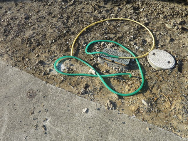 仁井田町月山下　建物解体後更地引渡し　売地のその他|上水道管の引き込みとメーターは残してあり利用可能です。