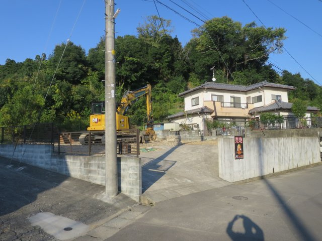 仁井田町月山下　建物解体後更地引渡し　売地の外観|外はこのようになっています