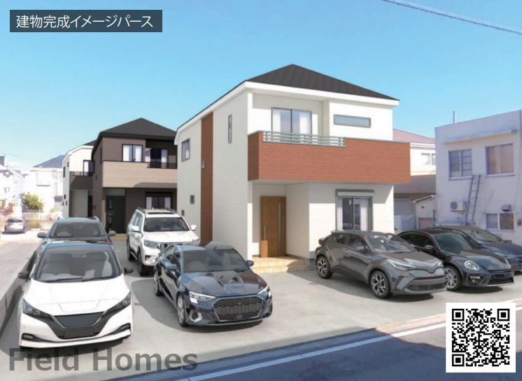 藤沢市辻堂太平台2丁目新築戸建て　2期№2の外観パース|外観イメージ「藤沢市辻堂太平台2丁目新築戸建て」