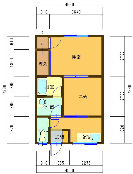 ロイヤルパレスコスモスの間取り
