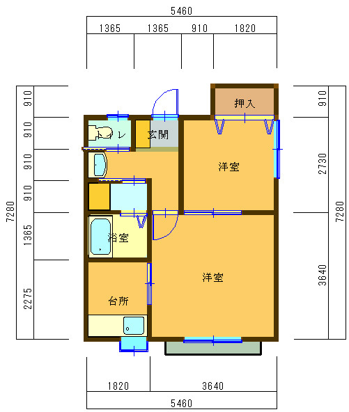 パレス96の間取り