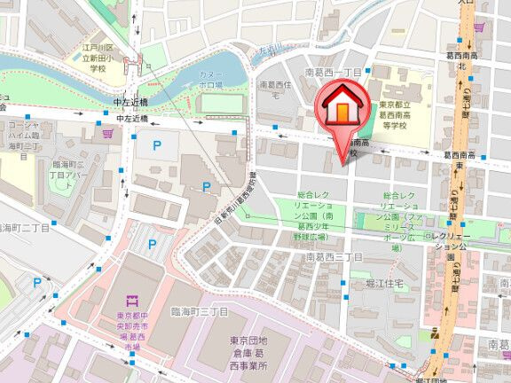 レジディア葛西の地図