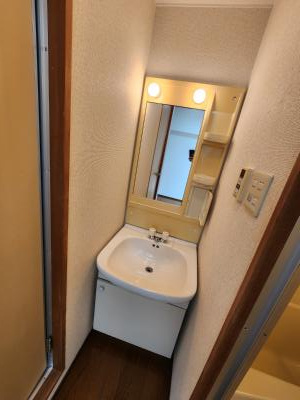 フラット136の洗面所