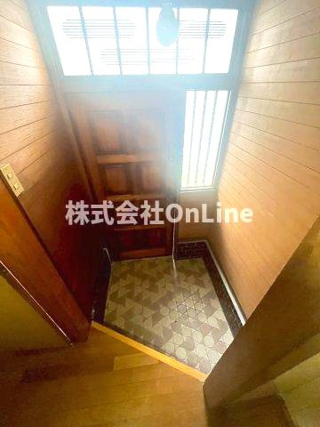 都塚貸家1-19の玄関