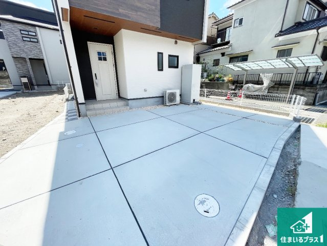 亀岡市余部町清水　新築一戸建ての駐車場|駐車スペース！散水栓があるので、こまめに愛車を洗えます！