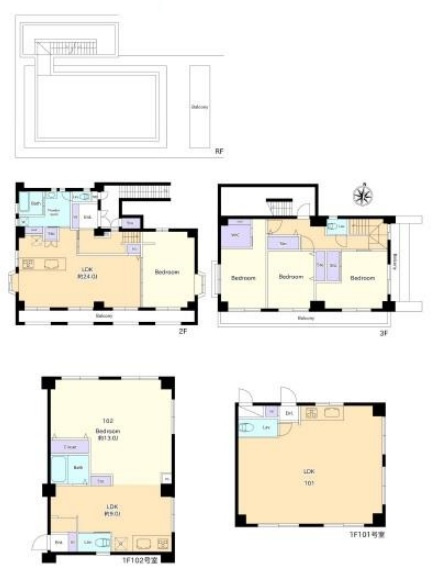 北新宿３　土地のその他|現況間取図