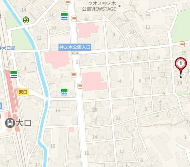 メゾン神之木台Ⅴの地図