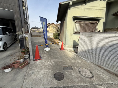 【前面道路含む現地写真】 | 【プレイワーク土塔町】東百舌鳥小・建築条件なし・更地渡し・土地90坪 | 前面道路含む現地写真です