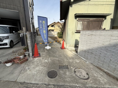 【前面道路含む現地写真】 | 【プレイワーク土塔町】東百舌鳥小・建築条件なし・更地渡し・土地90坪 | 前面道路含む現地写真です