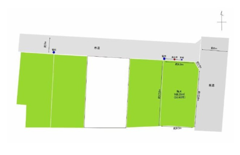 山形市千歳1丁目(No.4）の土地図