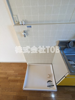 【洗面所】 | フラット・ケント | 洗濯機置き場※別号室参考写真※