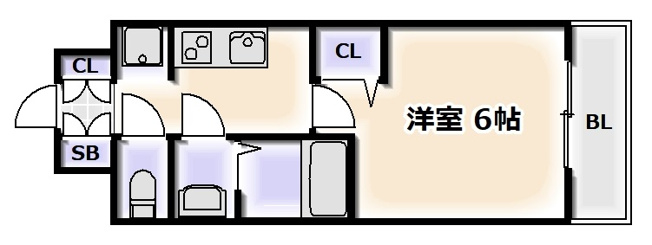 【間取り】 | ｇｍ難波ウエストＤ.Ｃ.