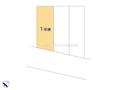 【区画図】 | GRAFARE伊奈町本町7期1号棟 | 現況と異なる場合は現況優先とさせていただきます