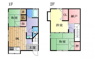 【間取り】 | 近江八幡市佐久間町　中古戸建