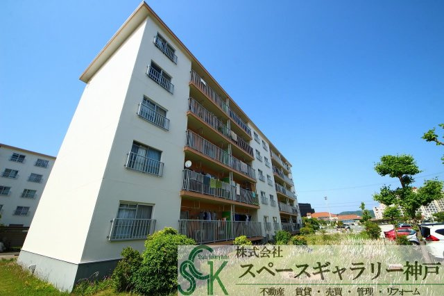 東垂水住宅6号棟の外観パース