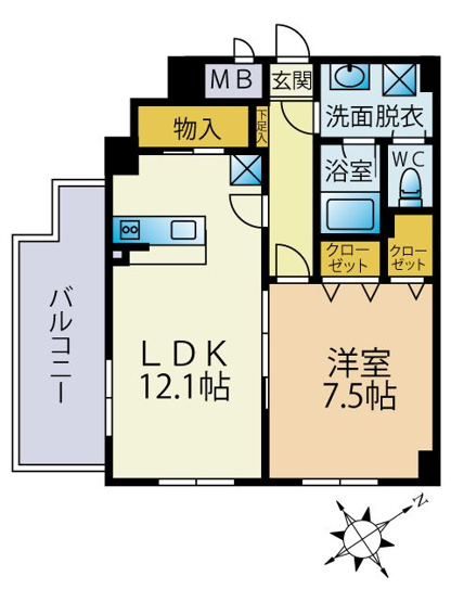 【間取り】 | La・Riviere M | 現況優先。
