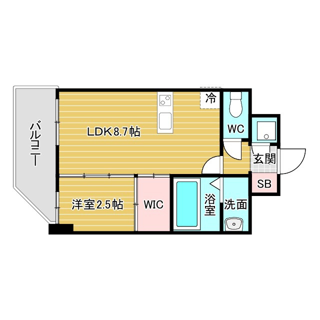 セレニテ新大阪グランデ　ミリューの間取り