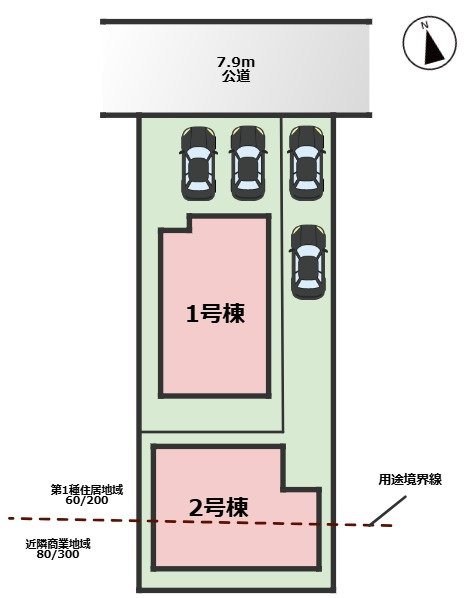MIRASUMO名東区高間町085②｜名古屋市の戸建ならホームアップの区画図
