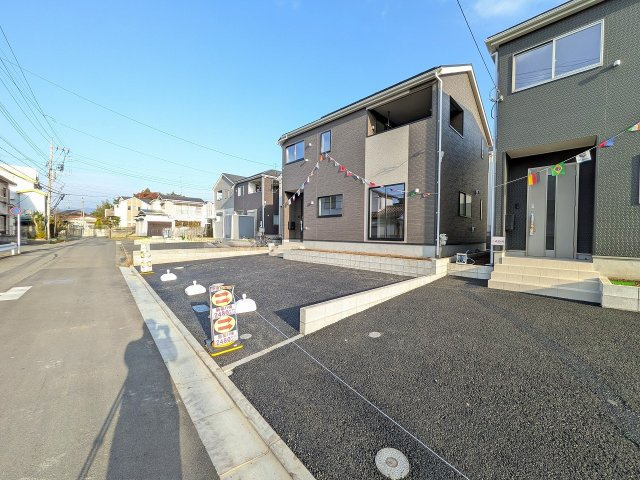 八王子市　川口町　新築一戸建て　８６期の外観|～太陽光発電搭載　開発分譲地につき美しい街並み　保育園・小中学校・公園が徒歩圏内です～