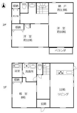 下野市石橋の間取り