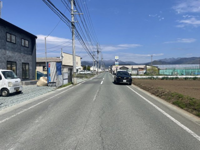 【前面道路含む現地写真】 | 【新築分譲住宅】 山形市長苗代　全2棟 | 前面道路もゆったりとしております♪
