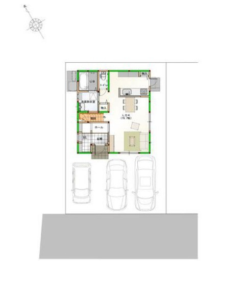 高知市百石町４丁目 ⑨ 新築戸建ての土地図