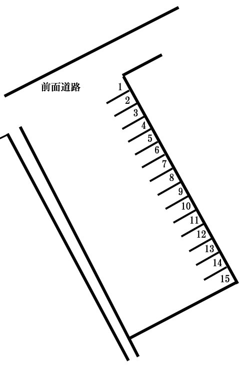 萬代第一駐車場の区画図