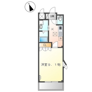 【間取り】 | トスカーナ | 1K