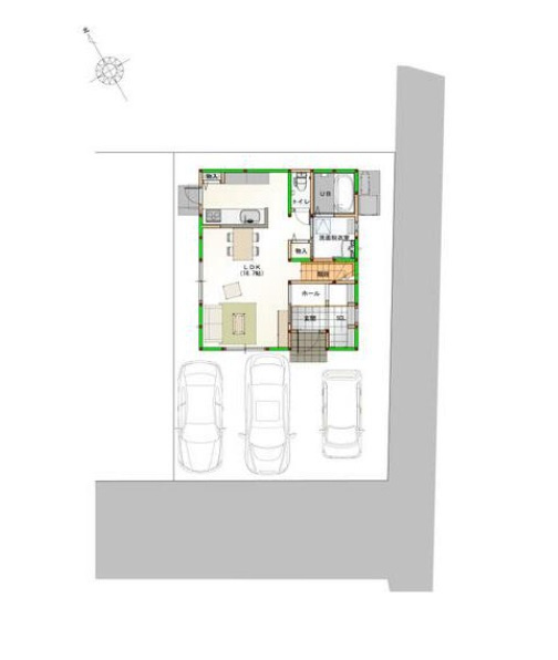 高知市百石町４丁目 ⑩ 新築戸建ての土地図