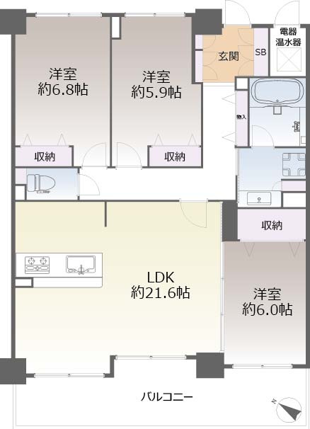 リバティパーク枚方D棟の間取り|間取り図はいかがですか？ご希望を叶える間取りですか？リビングの広さは？水回りの位置は？カウンターキッチン？など色々な情報が集約されています。弊社ではリフォームなどのご相談も承っております。