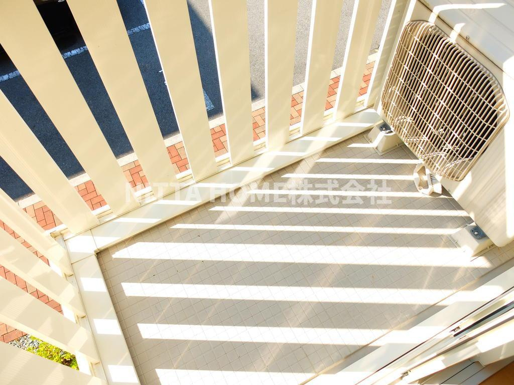 コンフォール・ヴィラ　Ｃ棟のバルコニー|日当り良好です!(^^)!