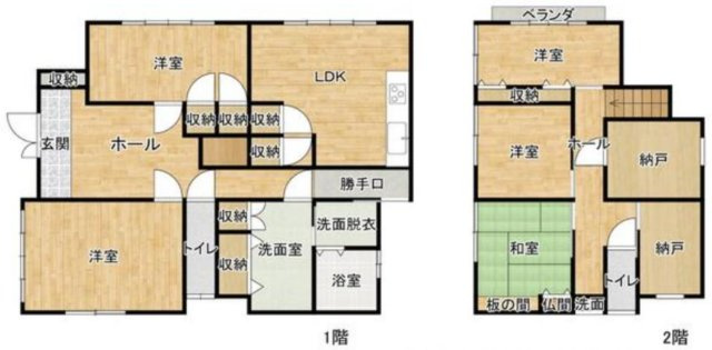 【間取り】 | 高千帆小学校に通える中古住宅　山陽小野田市大字東高泊 | 間取り