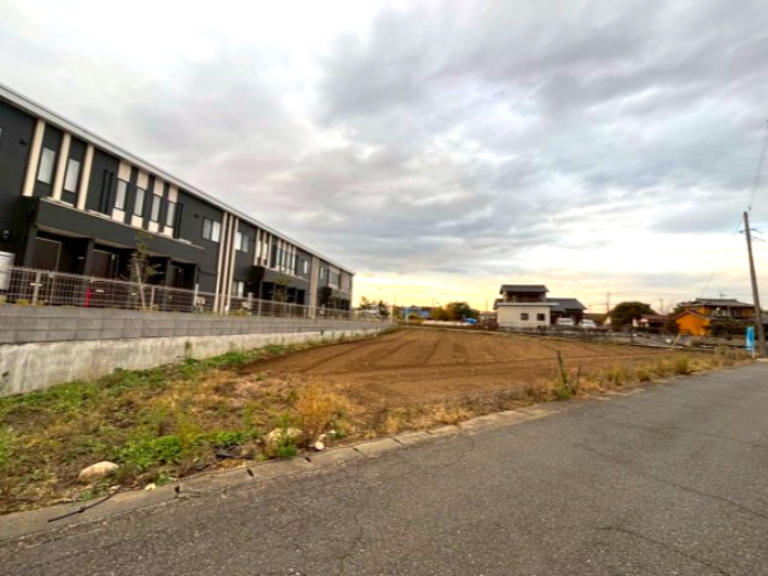 資材置き場用地　狭山市笹井の外観|前面道路幅員約５ｍ