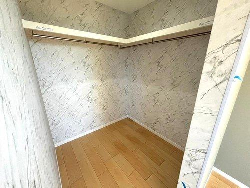 千年1丁目　新築戸建ての収納|2帖分のウォークインクローゼットです。