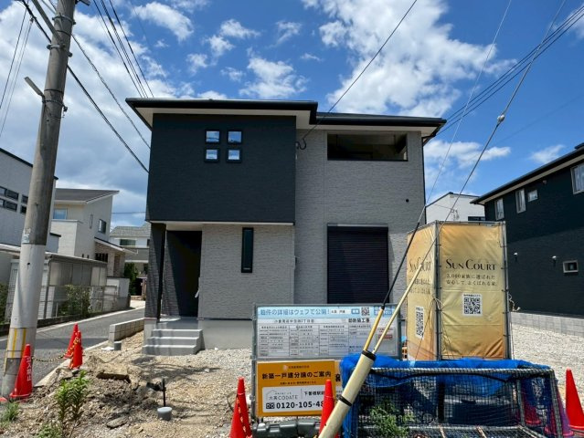 SUN COURTーサンコート－小倉南区中吉田3丁目【小倉南区　新築戸建て】の外観|現地撮影　2025,7,15　SUN COURTーサンコート－小倉南区中吉田3丁目【小倉南区　新築戸建て】