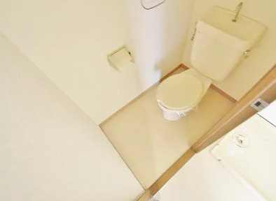 松原市別所2丁目　単身用とファミリー用混合マンションのトイレ