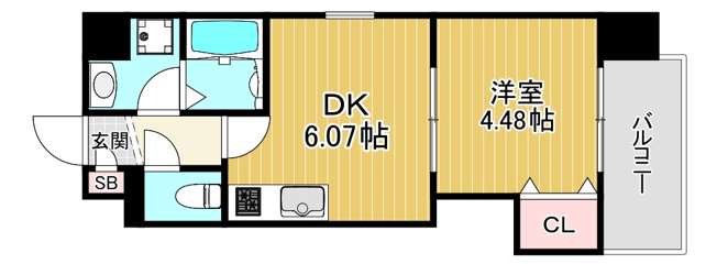 【間取り】 | ドゥエリング太子橋今市