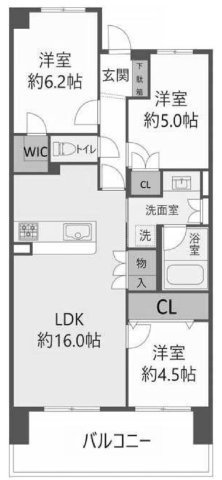 ジオ新町の間取り