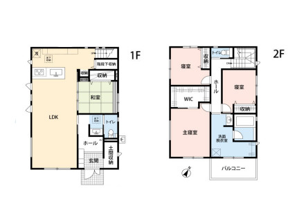 鴻巣市北新宿　中古一戸建ての間取り|鴻巣市北新宿　中古一戸建て、4LDK、土地面積165.00m2、建物面積130.41m2