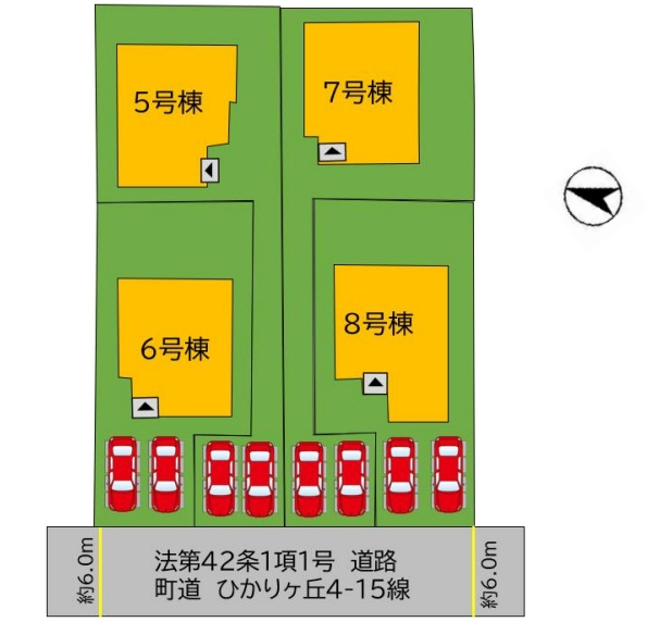 宗像市ひかりヶ丘4丁目3期の区画図