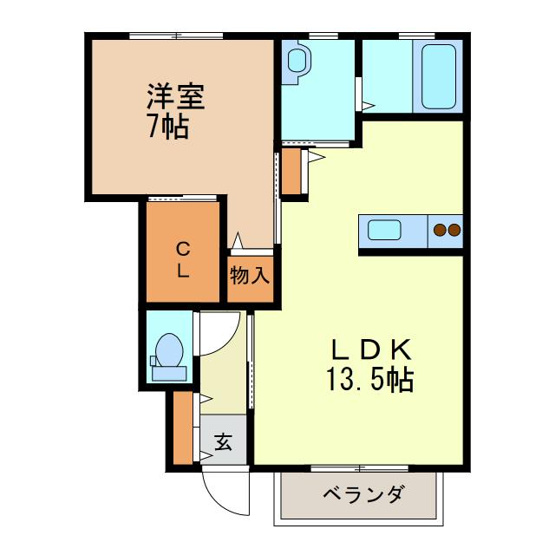 【間取り】 | ラ・グランシューズA