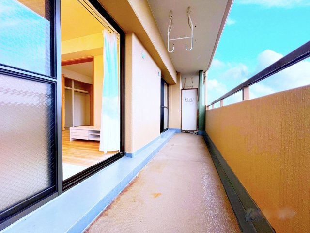 アンピールやよい坂のバルコニー