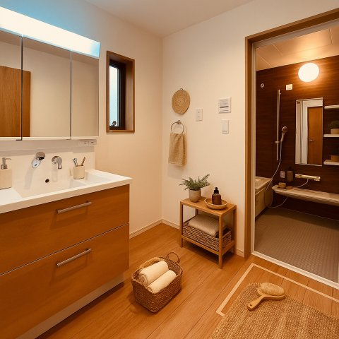 “堅実な湘南ライフ”にちょうどいい戸建の独立洗面台