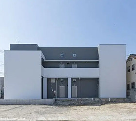 大阪市住吉区帝塚山東5丁目　収益アパート　現況満室稼働中の外観パース