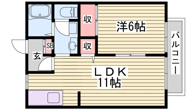 コンフォートシティの間取り